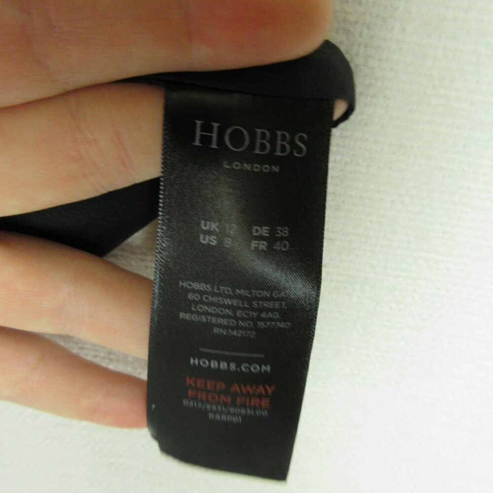 Hobbs of London Florrie Tweed Sheath Business Dress Size 8 Red 1/2 Sleeve - Picture 7 of 14